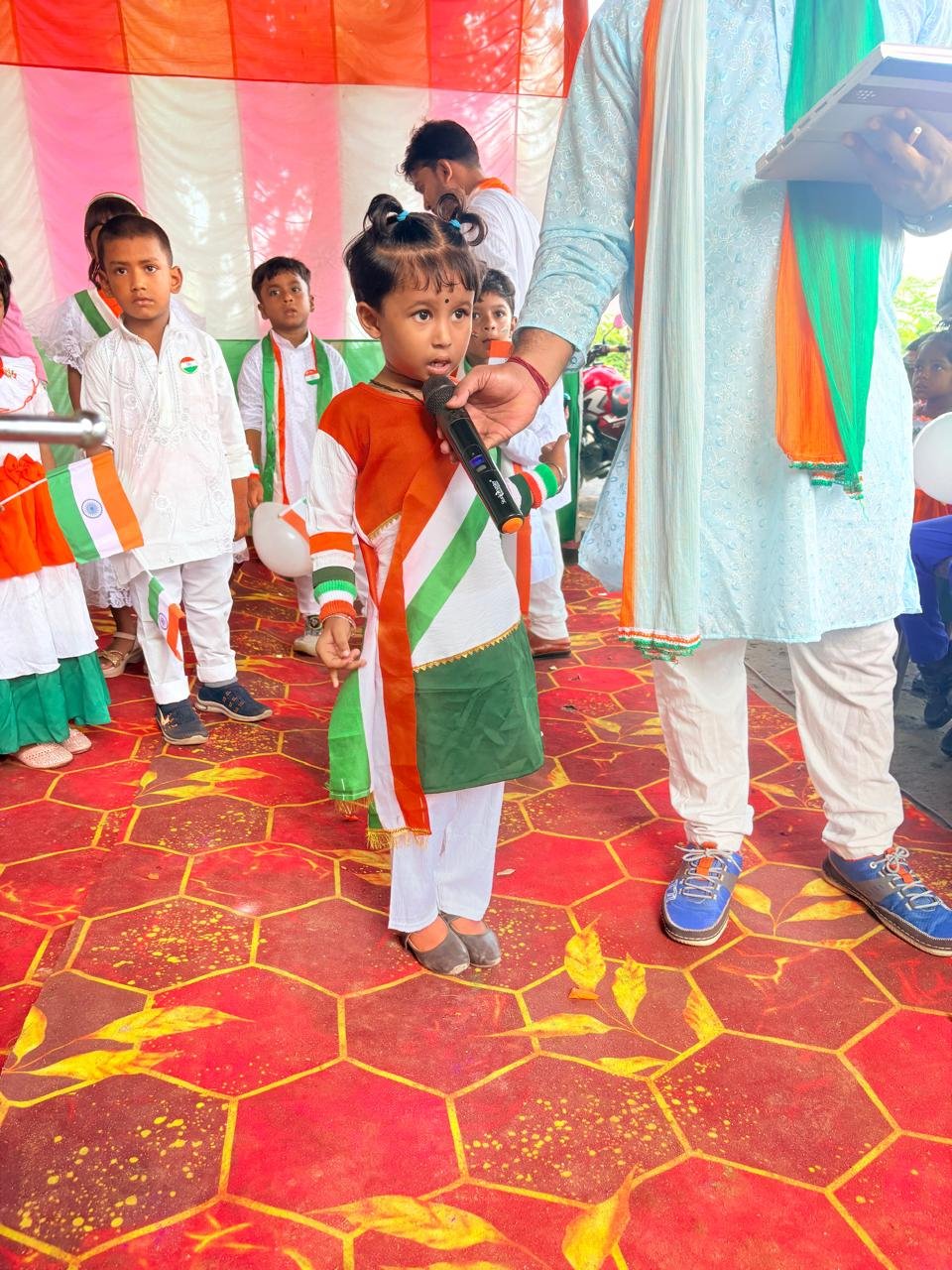 Safalya Students with National Flags